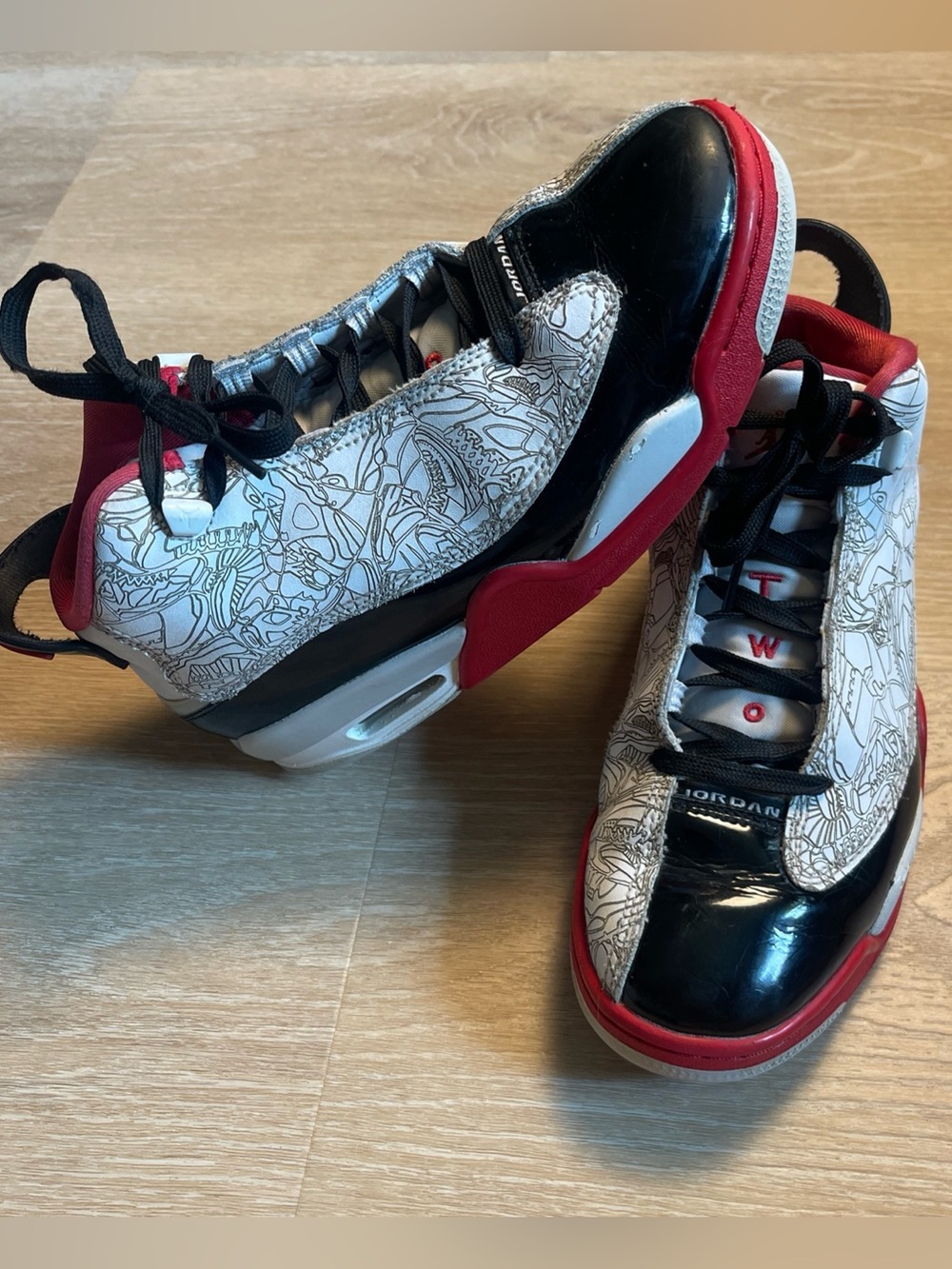 NIKE Air Jordan 23 Dub Zero White Varsity Red 2022 GS Sneakers DV1360-160 5.5Y